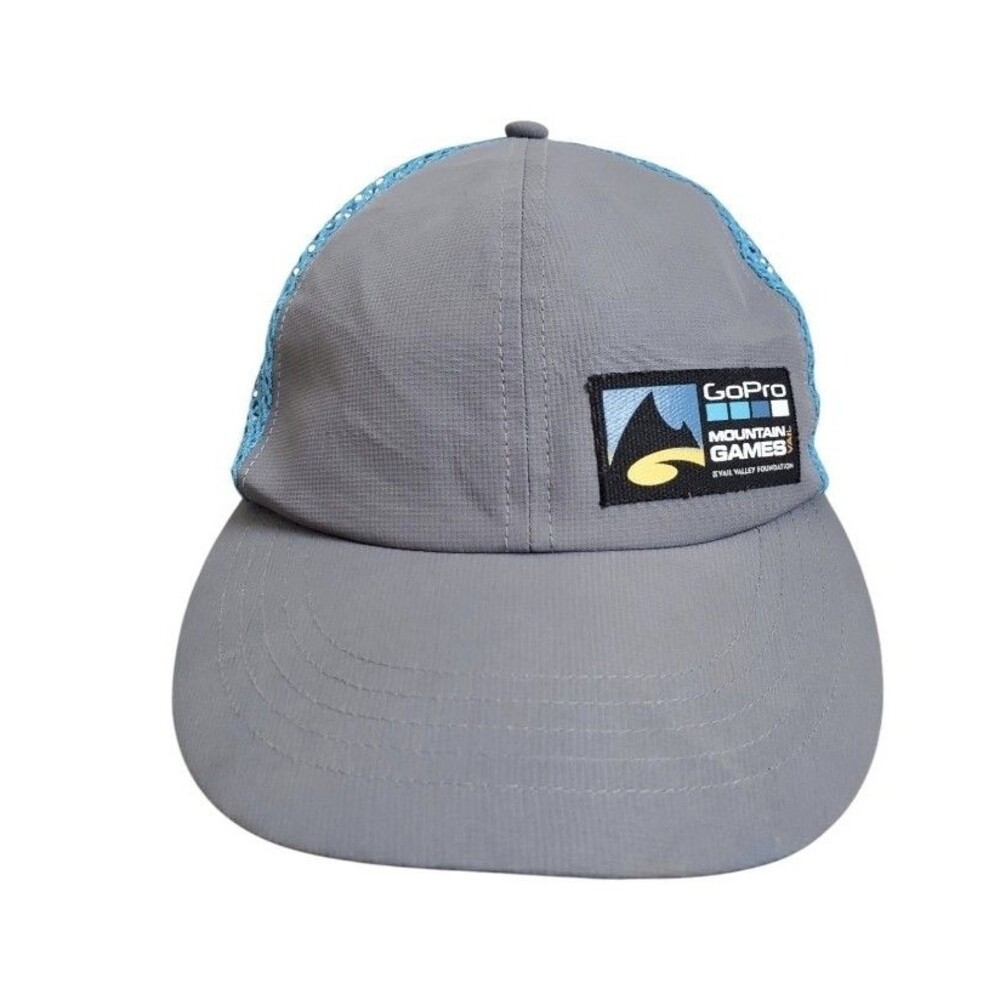 Go Pro Mountain Games Vail Valley Cam Snapback Blue Hat Colorado Outdoor Euc